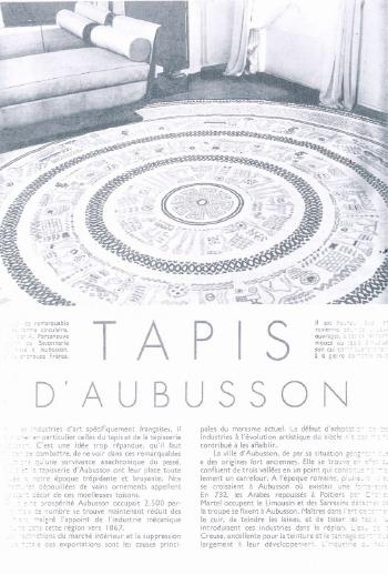 Important Tapis by 
																			 Aubusson